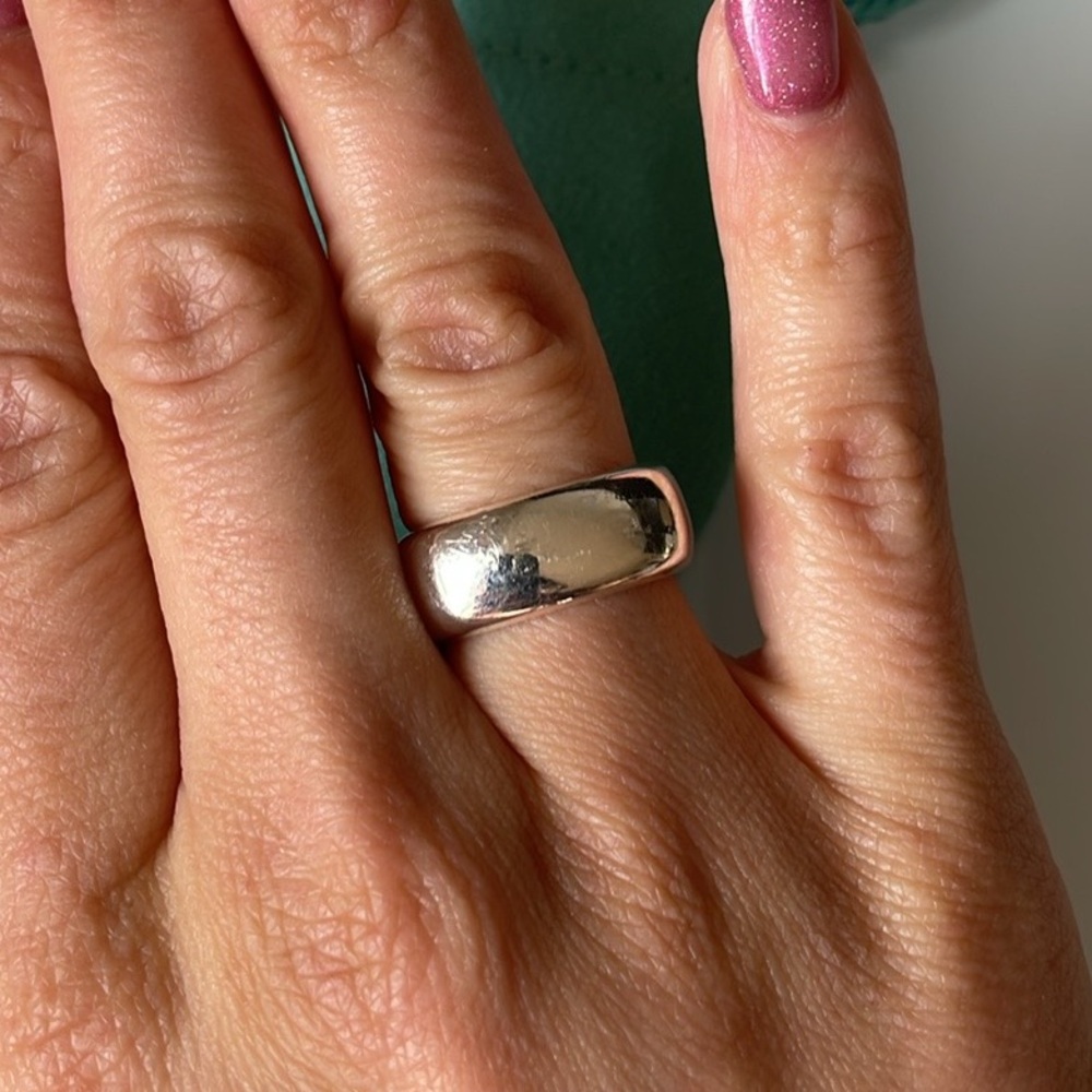 Tiffany Square Cushion Sterling Silver Ring size 6 - Picture 4 of 4
